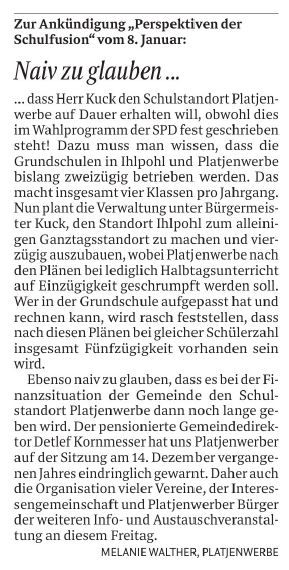 Osterholzer Kreisblatt Lesermeinung